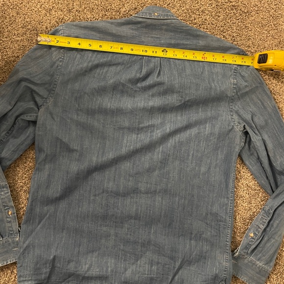 Mens denim button up - Picture 6 of 7